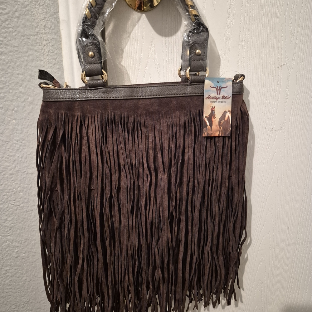 Heritage Brown Fringe Women's Bag